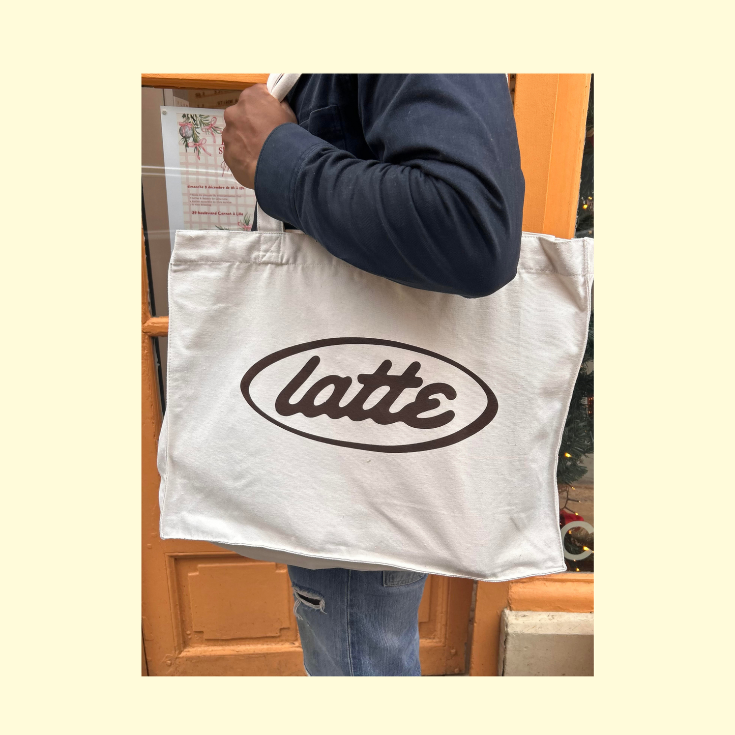 Tote bag logo LATTE