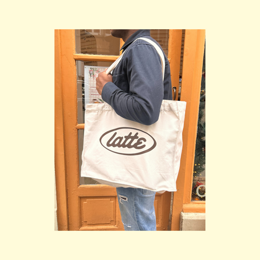 Tote bag logo LATTE